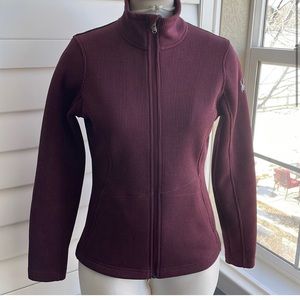 Spyder Core Sweater Jacket in Eggplant. Size small